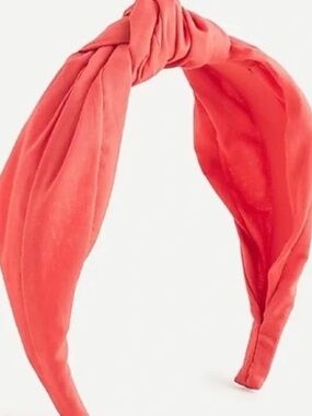 J. CREW  KNOT Coral Cotton Headband